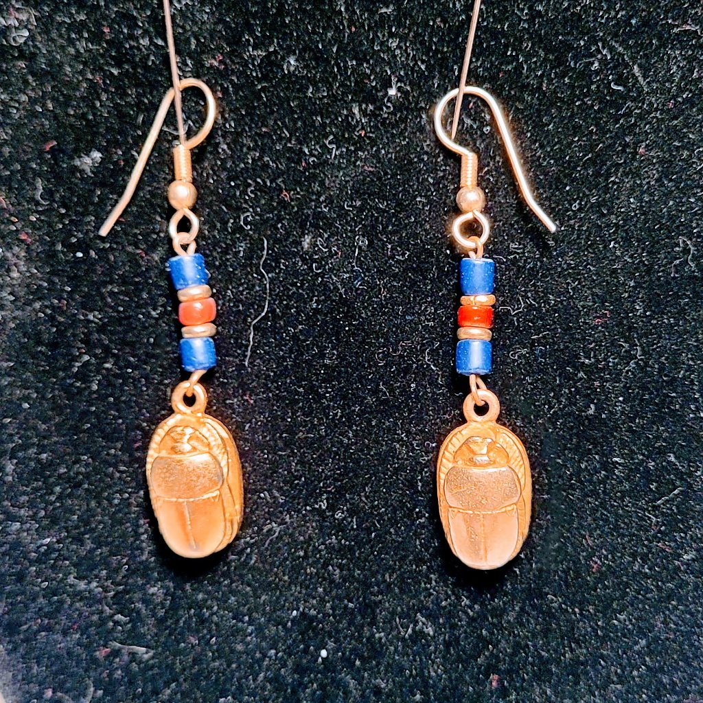 Museum Of Fine Arts Scarab Earrings